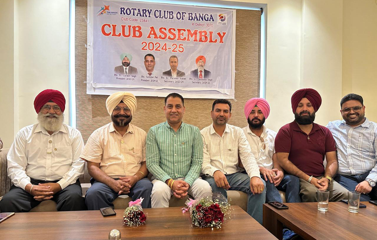 Club Assembly done by Rotary Club Banga